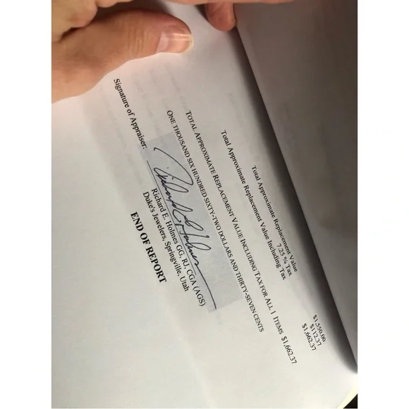 REAL Diamonds and 14 Karat White Gold Ring - Picture 11 of 15